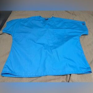 Cherokee Large Mali-Blu V-Neck Scrub Top